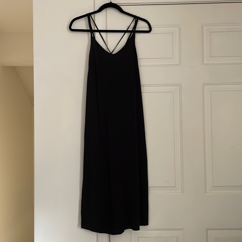 Gap Adjustable Criss Cross Strap Midi Dress- Small